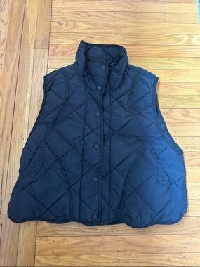 Free People Midnight Navy Quinn Quilted Puffer Vest